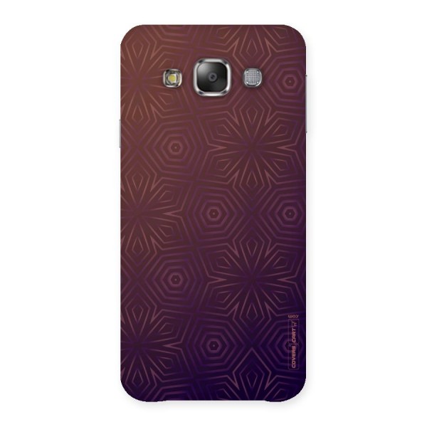 Lavish Purple Pattern Back Case for Galaxy E7