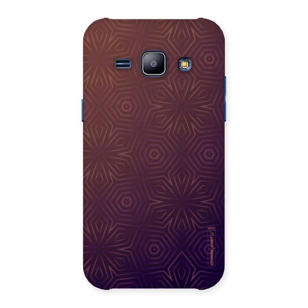 Lavish Purple Pattern Back Case for Galaxy J1