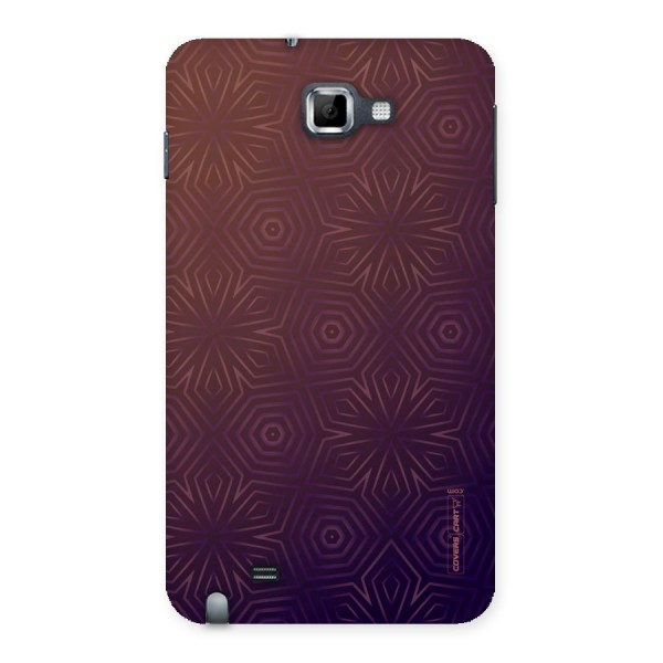 Lavish Purple Pattern Back Case for Galaxy Note