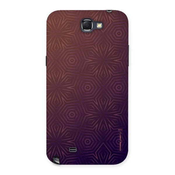 Lavish Purple Pattern Back Case for Galaxy Note 2