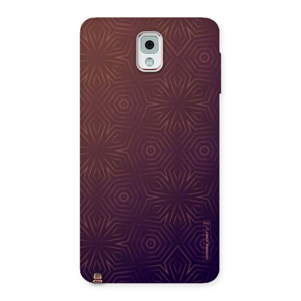 Lavish Purple Pattern Back Case for Galaxy Note 3