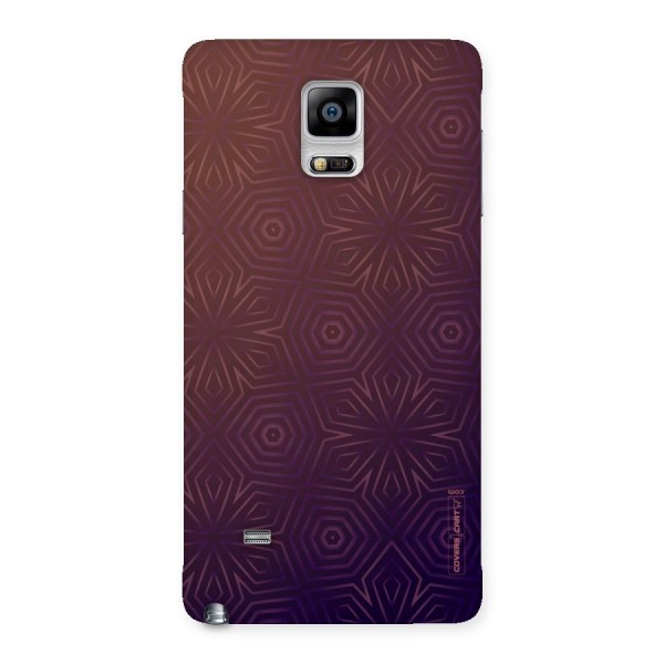 Lavish Purple Pattern Back Case for Galaxy Note 4