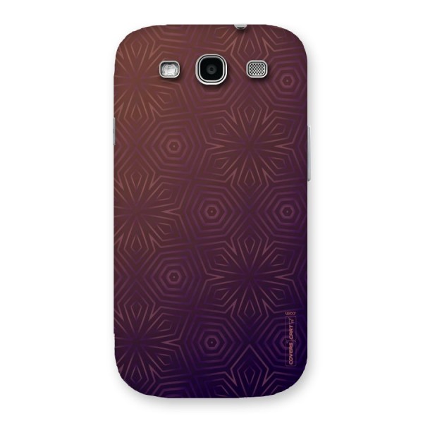 Lavish Purple Pattern Back Case for Galaxy S3