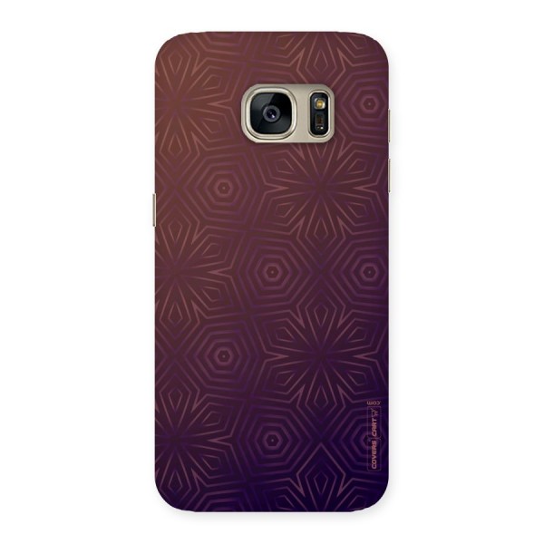 Lavish Purple Pattern Back Case for Galaxy S7