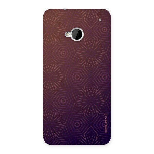 Lavish Purple Pattern Back Case for HTC One M7