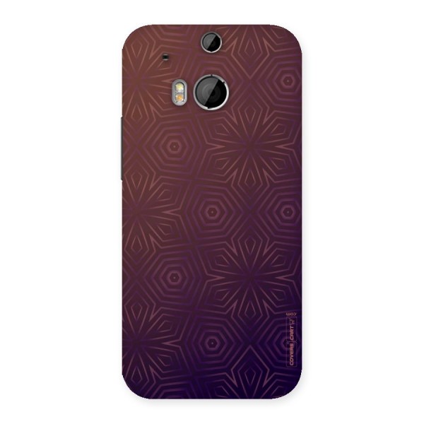 Lavish Purple Pattern Back Case for HTC One M8