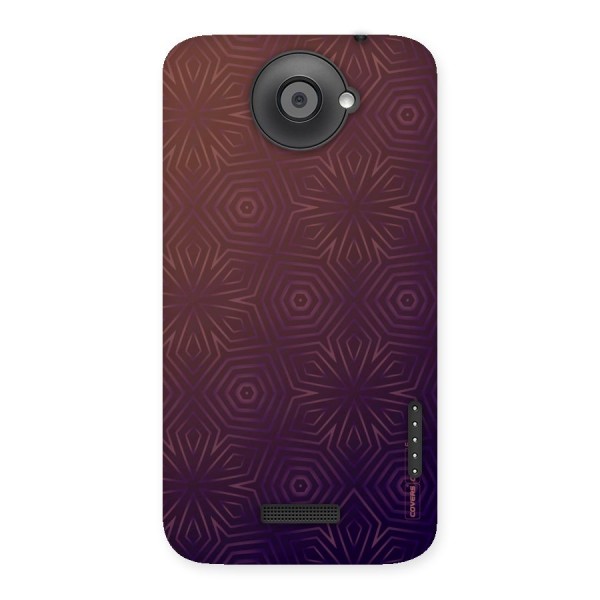 Lavish Purple Pattern Back Case for HTC One X
