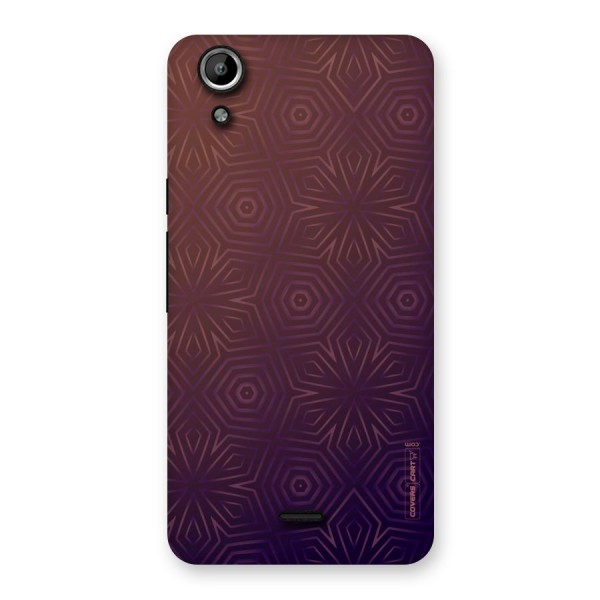 Lavish Purple Pattern Back Case for Micromax Canvas Selfie Lens Q345