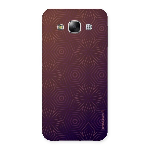 Lavish Purple Pattern Back Case for Samsung Galaxy E5
