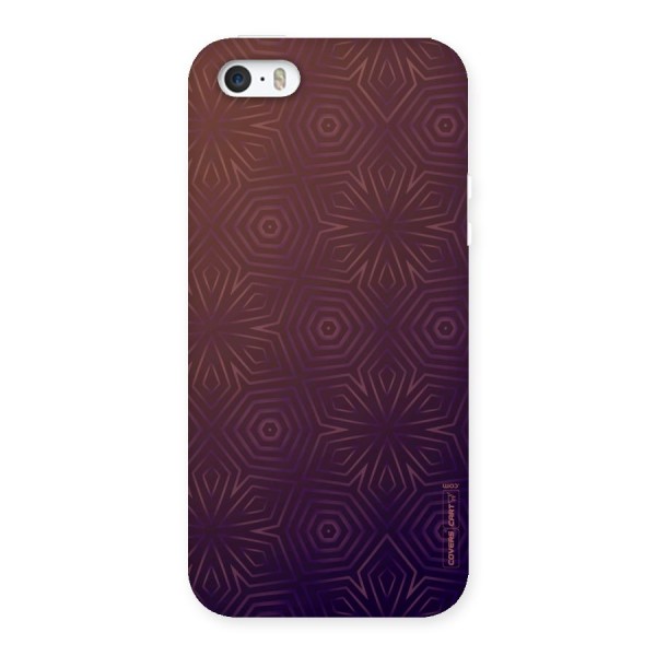 Lavish Purple Pattern Back Case for iPhone SE