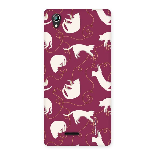 Lazy Kitty Back Case for Lava Iris 800