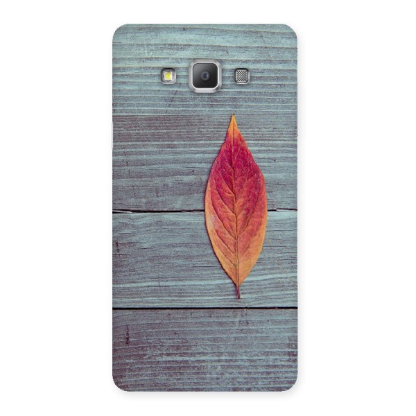 Classic Wood Leaf Back Case for Galaxy A7