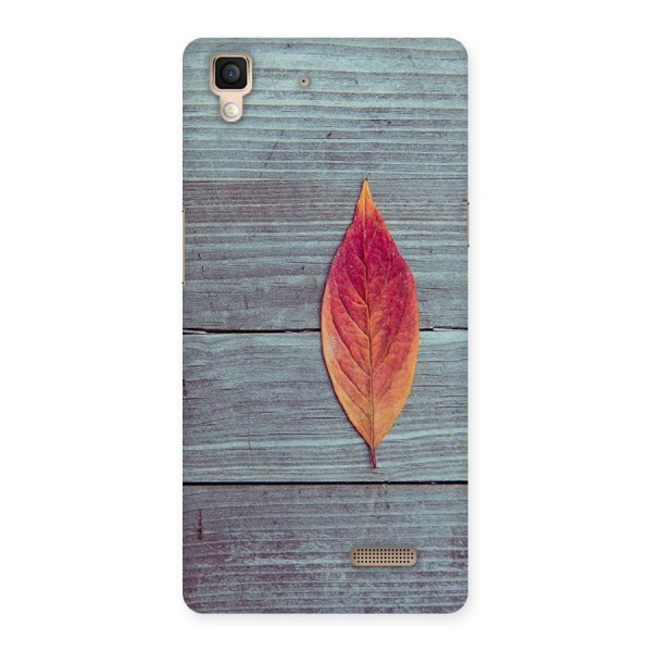 Classic Wood Leaf Back Case for Oppo R7
