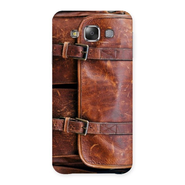 Bag Design (Printed) Back Case for Galaxy E7