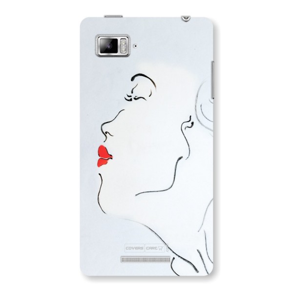 Girl in Red Lipstick Back Case for Lenovo Vibe Z K910