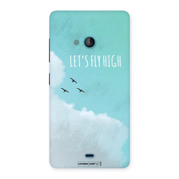 Lets Fly High Back Case for Lumia 540