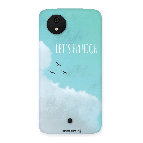 Lets Fly High Back Case for Micromax Canvas A1