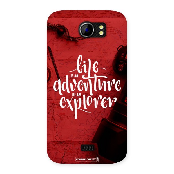 Life Adventure Explorer Back Case for Micromax Canvas 2 A110