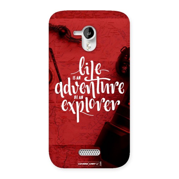 Life Adventure Explorer Back Case for Micromax Canvas HD A116