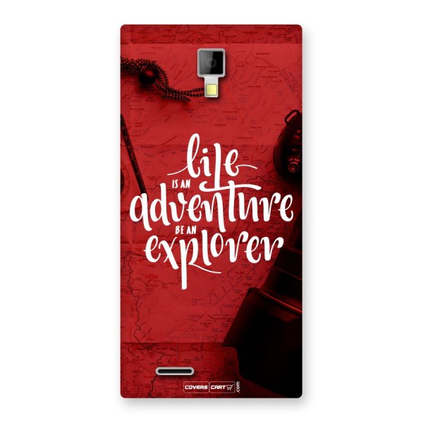 Life Adventure Explorer Back Case for Micromax Canvas Xpress A99
