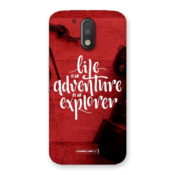 Life Adventure Explorer Back Case for Motorola Moto G4 Plus