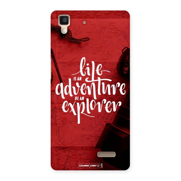 Life Adventure Explorer Back Case for Oppo R7