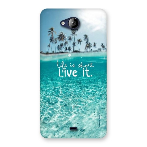 Life Is Short Back Case for Canvas Play Q355