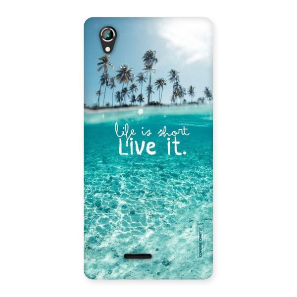 Life Is Short Back Case for Lava Iris 800