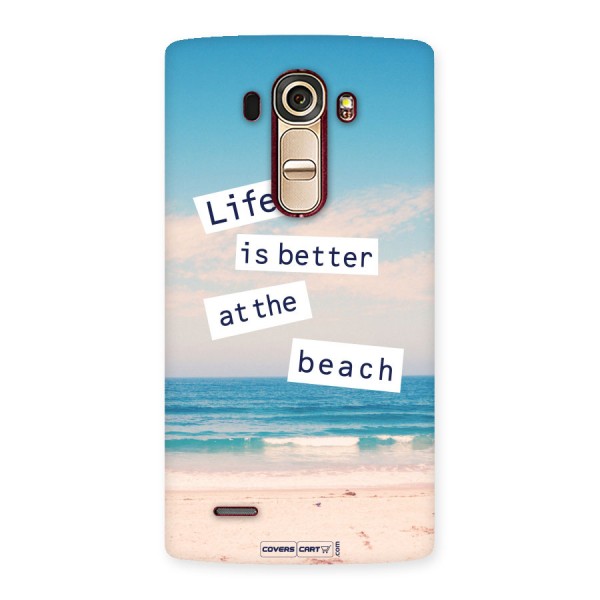 Life is better at the Beach Back Case for LG G4