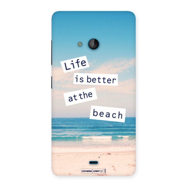 Life is better at the Beach Back Case for Lumia 540