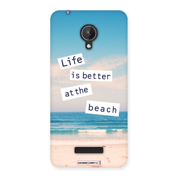 Life is better at the Beach Back Case for Micromax Canvas Spark Q380