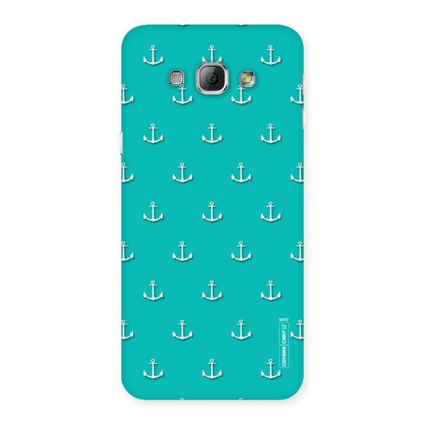 Light Blue Anchor Back Case for Galaxy A8