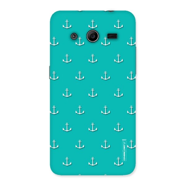 Light Blue Anchor Back Case for Galaxy Core 2