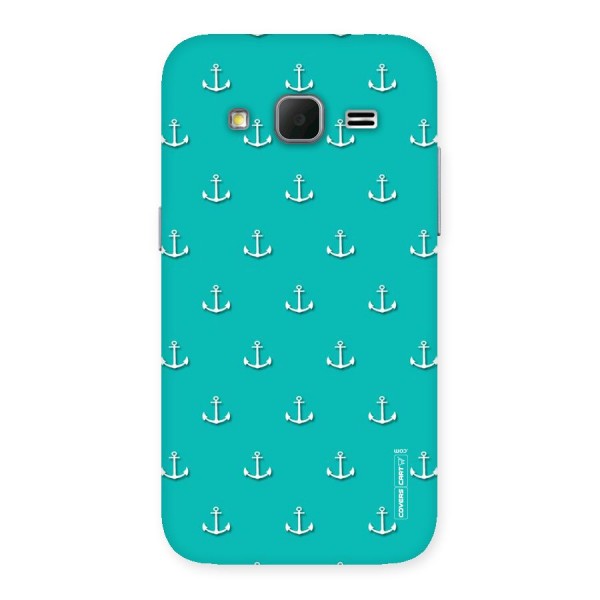Light Blue Anchor Back Case for Galaxy Core Prime