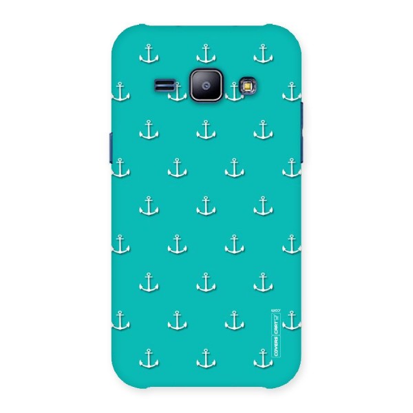 Light Blue Anchor Back Case for Galaxy J1