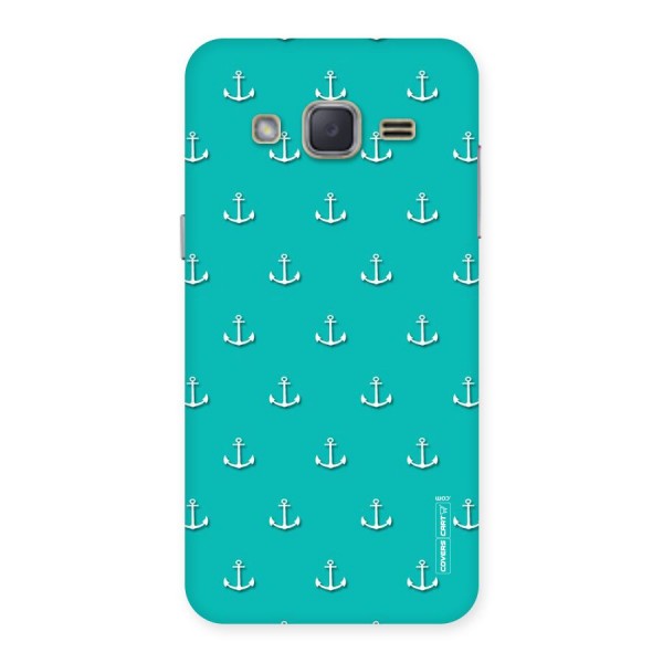 Light Blue Anchor Back Case for Galaxy J2