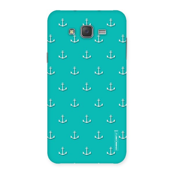 Light Blue Anchor Back Case for Galaxy J7