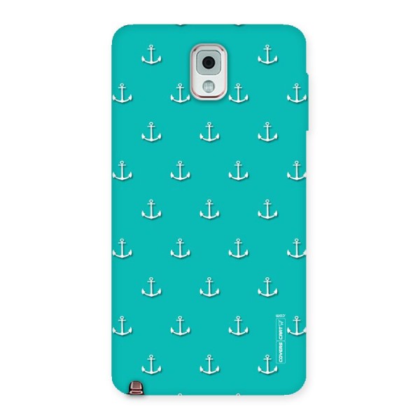 Light Blue Anchor Back Case for Galaxy Note 3