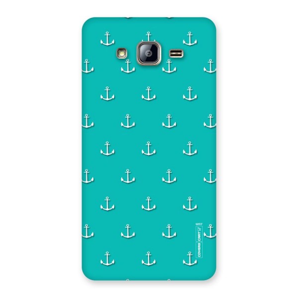 Light Blue Anchor Back Case for Galaxy On5