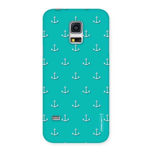 Light Blue Anchor Back Case for Galaxy S5 Mini