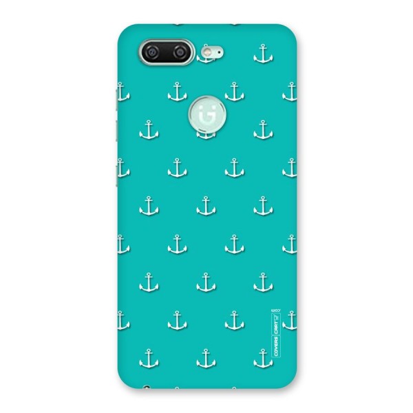 Light Blue Anchor Back Case for Gionee S10