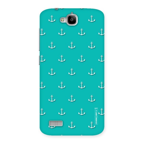 Light Blue Anchor Back Case for Honor Holly