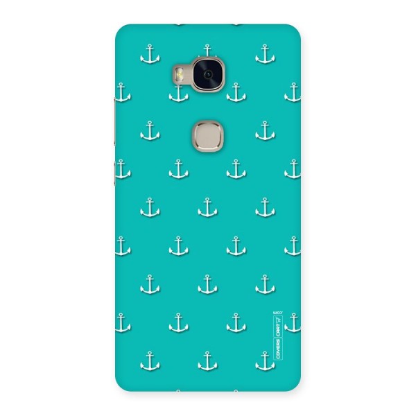 Light Blue Anchor Back Case for Huawei Honor 5X