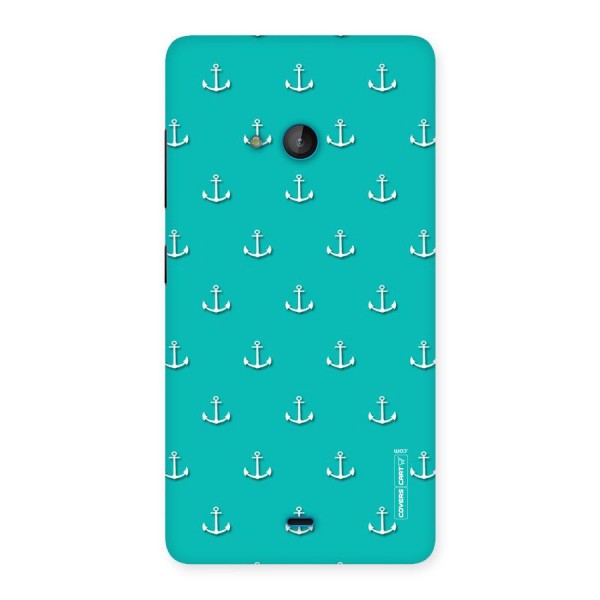 Light Blue Anchor Back Case for Lumia 540