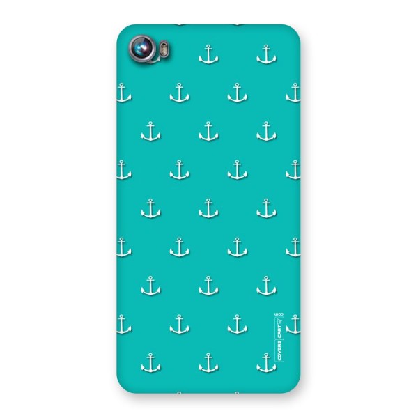 Light Blue Anchor Back Case for Micromax Canvas Fire 4 A107