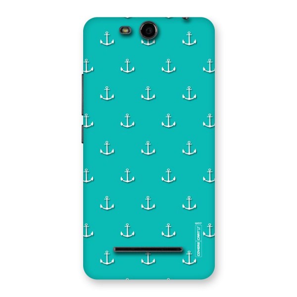 Light Blue Anchor Back Case for Micromax Canvas Juice 3 Q392