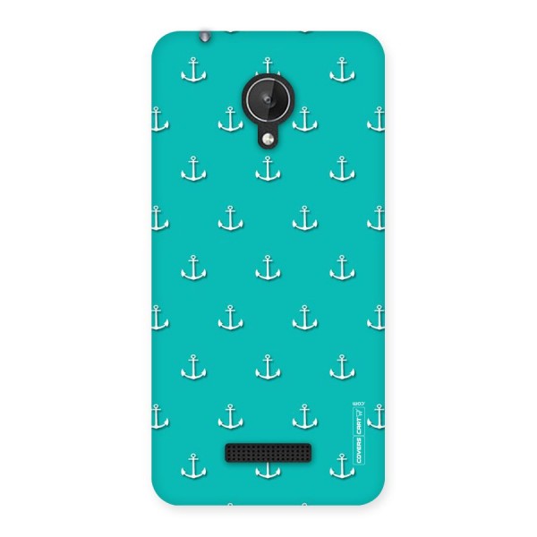 Light Blue Anchor Back Case for Micromax Canvas Spark Q380