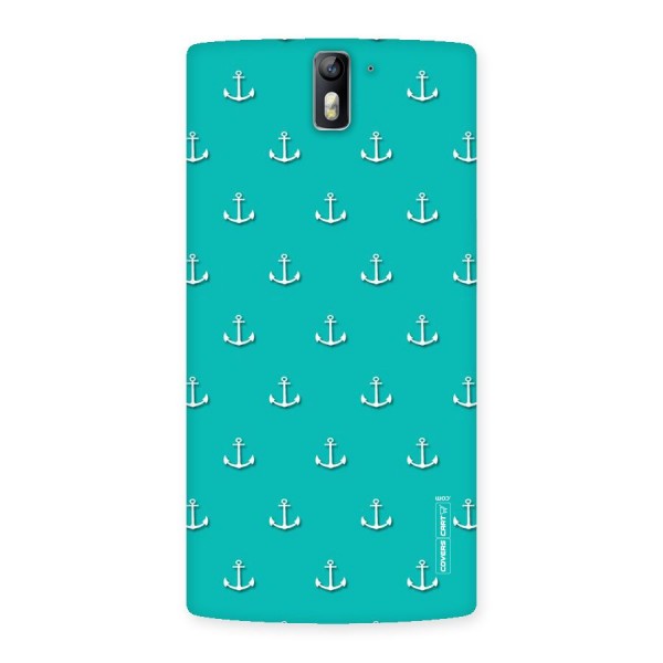 Light Blue Anchor Back Case for One Plus One