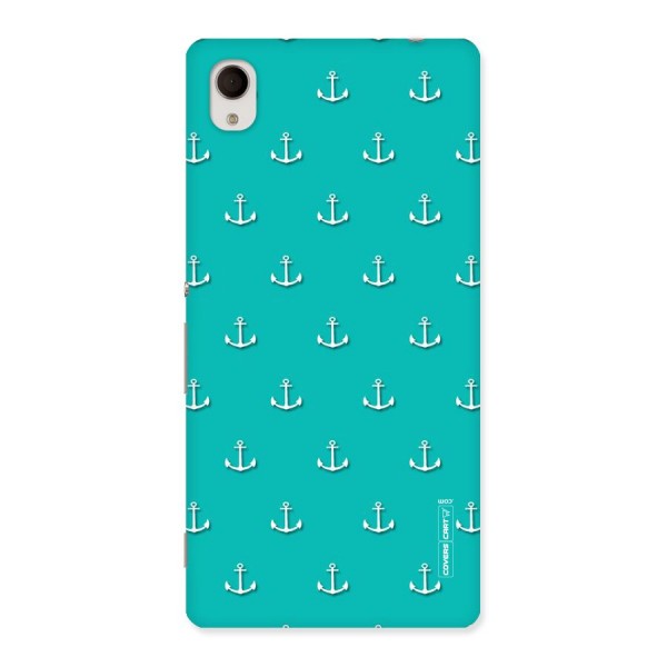 Light Blue Anchor Back Case for Sony Xperia M4