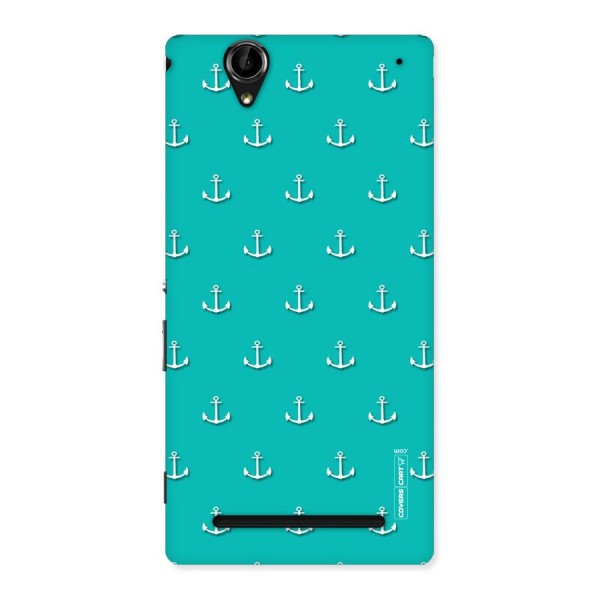 Light Blue Anchor Back Case for Sony Xperia T2